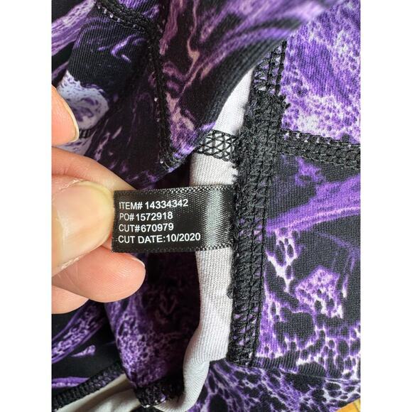 Torrid Purple Marbled Low Impact Wireless Longline Racerback Sports Bra 1X - Picture 5 of 6